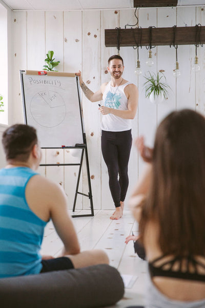 The Possibility Program™ is an 8-week, online course to help you clarify your life's path. Nigel takes over 12 years of teaching yoga, coaching and leading teacher trainings to create this program. Yoga's philosophies without the poses. Learn what you value and what you need in your daily life to thrive.